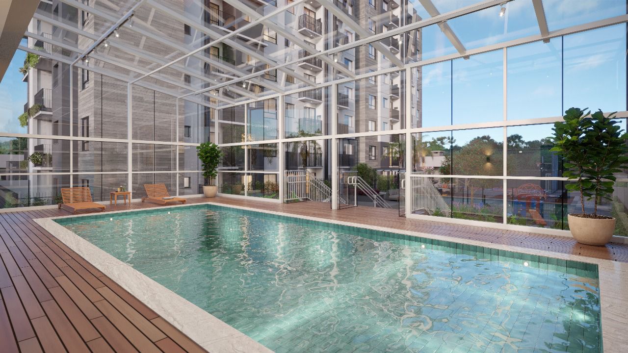 Piscina coberta do empreendimento